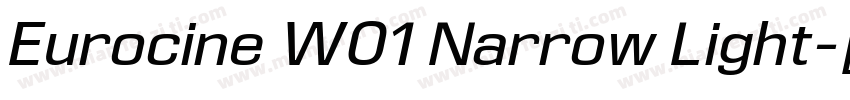 Eurocine W01 Narrow Light字体转换